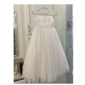 Gorgeous Organza dress with illusion neckline